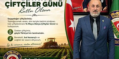 YALMAN'DAN 14 MAYIS ÇİFTÇİLER GÜNÜ MESAJI