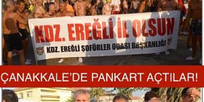 ZAFER BAYRAMI’NDA BOĞAZI YÜZDÜLER; “EREĞLİ İL OLSUN” DEDİLER