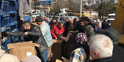 ZİRAAT ODASI YUMURTA TAVUĞU DAĞITTI