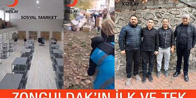 ZONGULDAK’IN İLK VE TEK SOSYAL MARKETİ HİZMETE AÇILIYOR