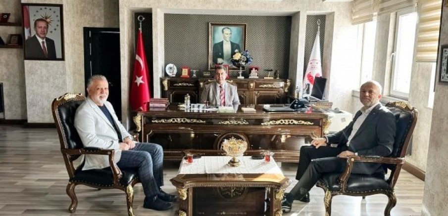TSO Başkanı Arslan Keleş ve Meclis Başkanı Tasin Tanyıldız’dan Kaymakam Fatih Yılmaz’a ziyaret